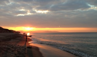 七里ガ浜の早朝