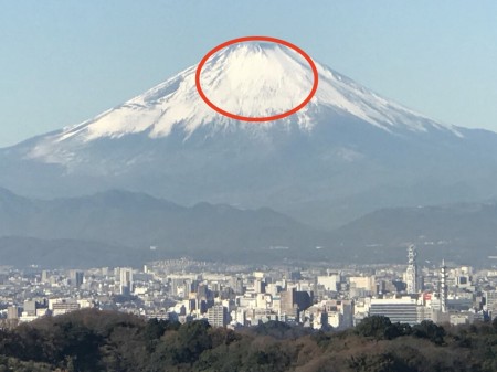 勝上献から富士山